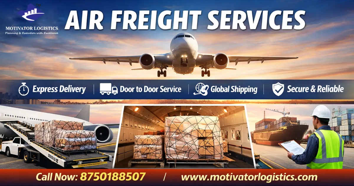 Air freight services by Motivator Logistics for fast international shipping